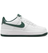 Nike Air Force 1 AF1 GS Leather Unisex Sneaker Yeşil Swoosh Hakiki Deri Günlük Spor Ayakkabı Beyaz Yeşil