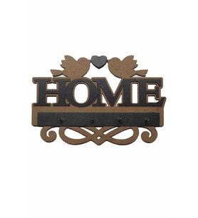 Ahşap Anahtar Askılığı Home Anahtarlık Dekoratif Anahtarlık (Renksiz)