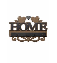 Ahşap Anahtar Askılığı Home Anahtarlık Dekoratif Anahtarlık (Renksiz)
