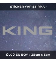 kıng kral etiket sticker - 2 adet çıkartma araba motosiklet kask atv tablet pc buzdolabı otomobil bilgisayar uyumlu