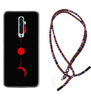 Oppo Reno 2Z 4 Lite 4 Pro 5 6 7 A31 Kılıf Boyun Asklı Rasta Silikon Red Moon 1710