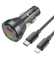 HOCO NZ12B Unimpeded PD48W USB + Type-C Araç Çakmaklı Hızlı Şarj Aleti + Type- - SSSSSS5835-4