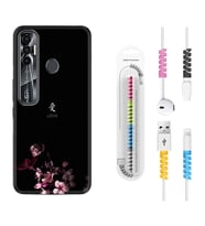 Tecno Spark 6 6 Go 8C 8 Pro 7 7 Pro Kılıf Kablo Koruma Spiral Silikon Love 1629