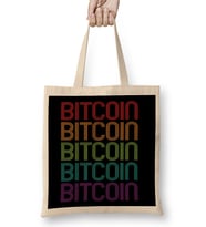 Bitcoin Retro 70's Bez Çanta Uzun Saplı