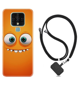 Tecno Camon 16 18P Pova Kılıf Boyun Askılı Silikon Dişlek 1615