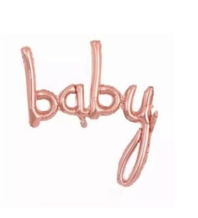 Baby Rose Gold Yazı Folyo Balon