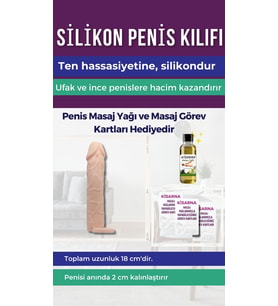 Penis Kılıfı 5 Cm Ön Dolgulu Penis Masajı Yağı Hediyeli