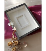 30x40 Cm Ledli Füme Pleksi Kaplı Fotoğraf Bölümlü Tasarım Gül Kutusu Anı Çerçevesi! İsimsiz(Fotoğraf Hediye)