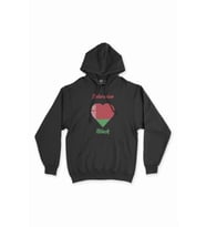Minsk Belarus Bayraklı Kalpli Siyah Sweatshirt Hoodie