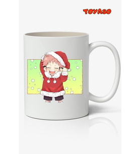 Jujutsu Kaisen Itadori Yuji Yılbaşı Christmas Anime Beyaz Kupa Bardak Sevgiliye Arkadaşa Hediye 03