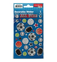 TANEX KIDS TNX-25154 DEKORATİF ETİKETLER - SPOR TOP TÜRLERİ SERİSİ STICKER