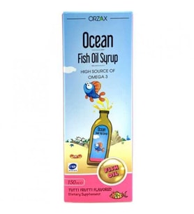 Orzax Ocean Tutti Frutti Karışık Meyve Aromalı Balık Yağı Şurup 150 ml