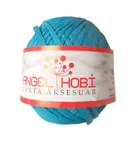 Angel Çanta Aksesuar Bobin Rafya 150 Gr Turkuaz No:7