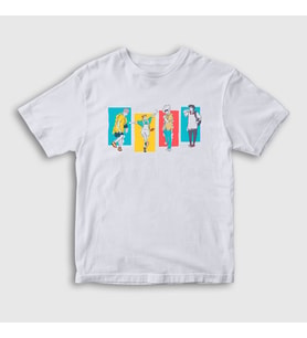 Presmono Unisex Çocuk Beyaz Lost In Paradise Jujutsu Kaisen T-Shirt 351862tt