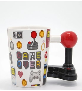 Game Over Temalı Porselen Kupa Bardak Model 4