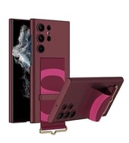 Coverzone Samsung Galaxy S23 Ultra ile uyumlu Deri Parmak Tutuculu Stand Olabilen Kamera Koruma �?k?nt? Y�kselti MagSafe ile uyumlu Ask? Kay?? Ask?l? ?nce Sert Rubber K?l?f