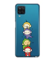 Samsung Galaxy M12 Uyumlu Teletubbies Tasarımlı Şeffaf Telefon Kılıfı