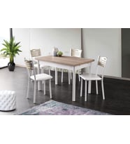 SMART MASA, SMART SANDALYE, CORDOBA BEYAZ, 110x70