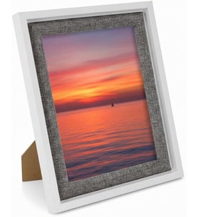 Efemark Premium Serisi 15 * 20 CM Ahşap Resim Çerçevesi Beyaz-Gri