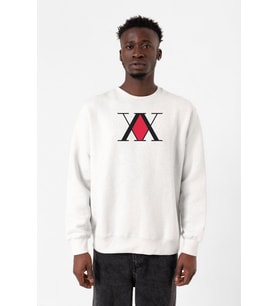 Hunter x Hunter Anime Logo Beyaz Erkek 2ip Sweatshirt