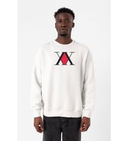 Hunter x Hunter Anime Logo Beyaz Erkek 2ip Sweatshirt
