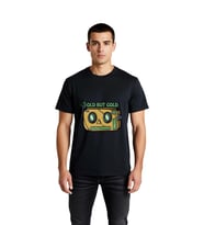 Erkek Nostalji Grafik Baskılı Retro Elektronik Tasarım Tişört Rahat Kesim Günlük Giyim Modern Şık
