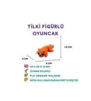 Tilki Figür - 3D Kurnaz Hayvan Oyuncağı
