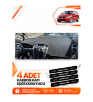 KİA CEED (2006-2012) Uyumlu Ön Torpido Koruma Kılıfı Halısı - Siyah