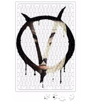 Symbol V With Mask V For Vendetta Puzzle 240 Parça Yapboz
