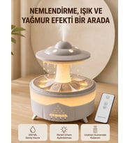 UFO Yağmur Efektli Hava Nemlendirici 350 ML RGB Işıklı Uzaktan Kumandalı