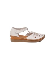 Pierre Cardin Siyah Cırtlı Hafif Kadın Günlük Sandalet PC-54518 Z (Beyaz)