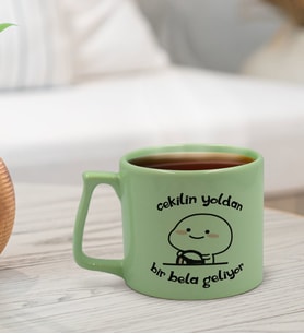 BK Gift Pastel Yeşil Middle Kupa Bardak, Arkadaşa Hediye, Ev Hediyesi, Doğum Günü Hediyesi, Ofis Hediyesi-4