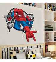 3D Örümcek Adam Duvar Sticker Çocuk Odası Dekorasyon Spiderman 3d Spiderman Duvar Yapıştırması