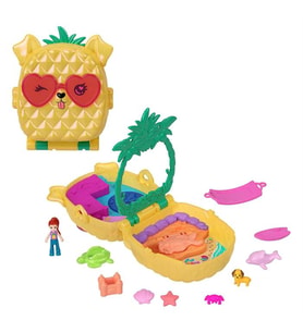 Polly Pocket Ananas Köpekçik Plajı Mini Oyun Seti JFV00