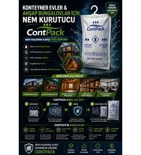 ContPack Plus Konteyner Nem Alıcı Rutubet Önleyici 1900 Gr 5 Adet