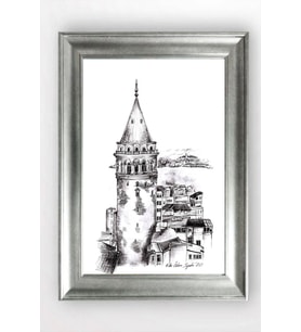 GÜMÜŞ ÇERÇEVELİ TABLO A1354