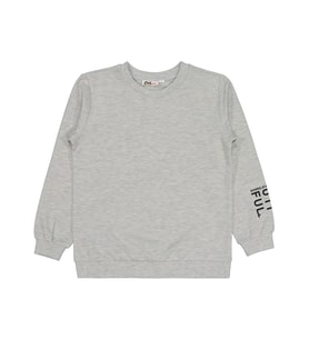 Civil Girls Basic 10-13 Yaş Sweatshirt - Ekru