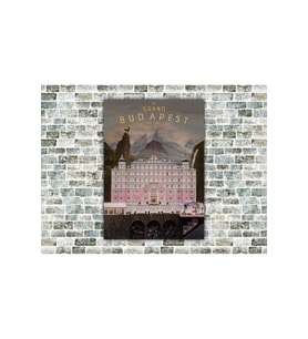 Grand Budapest Hotel Ahşap Tablo