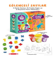 Eğlenceli Sayılar Oyun Hamuru Seti (25 Parça - 356 Gr)