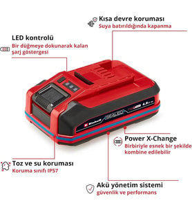 Sealed Li-on Akü 18 Volt 4,0 Ah Plus