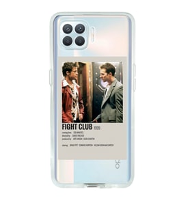 Oppo Reno 4 Lite Uyumlu Fight Club Minimalist Poster Desenli Şeffaf Telefon Kılıfı