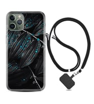 Apple iPhone 11 12 13 14 Pro Max Kılıf Boyun Askılı Silikon Foid Green 1643