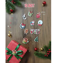 Yılbaşı Mini Figür 13 10'lu paket (Çok Renkli-Renksız)