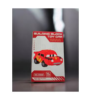 Bricks Kırmızı Spor Araba Modeli - Yarış Arabası Yapı Seti - Çocuk ve Yetişkin Hobi Set