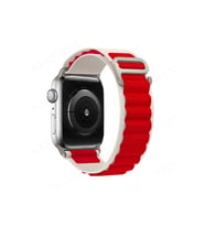 Mey İthalat® Watch 38Mm Mountain Kordon - Beyaz-Kırmızı
