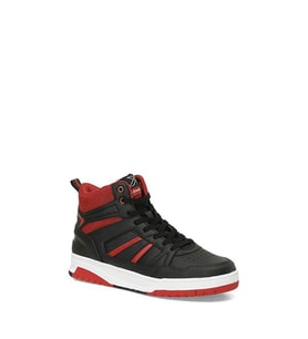 Kinetix RAYBERT PU HI 4PR Siyah Erkek High Sneaker SİYAH KIRMIZI