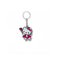 Hello Kitty Mor Renkli Figürlü Anahtarlık – Sevimli ve Zarif Metal Aksesuar