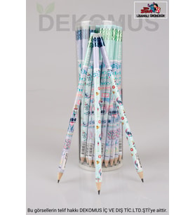 LİSANSLI STITCH 2 ADET SİLGİLİ KURŞUN KALEM (Krem)