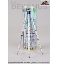 LİSANSLI STITCH 2 ADET SİLGİLİ KURŞUN KALEM (Krem)