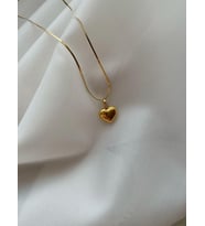 minimal kalp zincir kolye